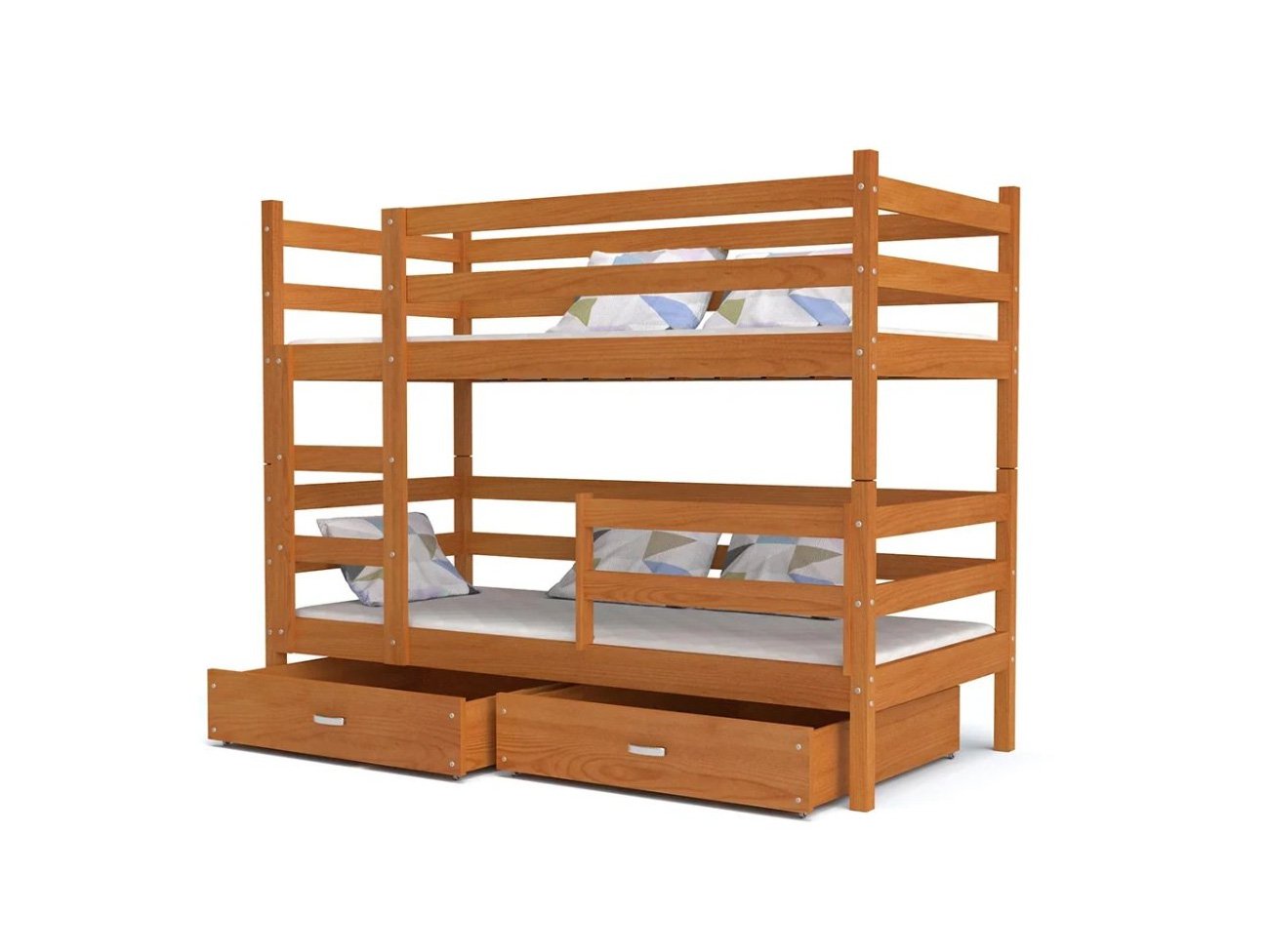 Деревянная двухъярусная кровать 180\80